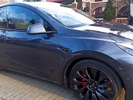 Серый Тесла Model Y, объемом двигателя 0 л и пробегом 35 тыс. км за 29950 $, фото 23 на Automoto.ua
