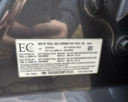 Серый Тесла Model Y, объемом двигателя 0 л и пробегом 58 тыс. км за 25000 $, фото 19 на Automoto.ua