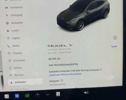 Сірий Тесла Model Y, об'ємом двигуна 0 л та пробігом 86 тис. км за 30000 $, фото 28 на Automoto.ua