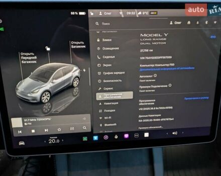 Серый Тесла Model Y, объемом двигателя 0 л и пробегом 27 тыс. км за 25900 $, фото 22 на Automoto.ua