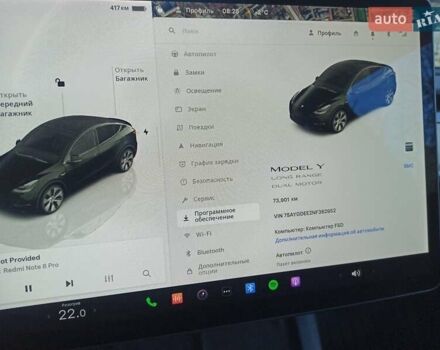 Серый Тесла Model Y, объемом двигателя 0 л и пробегом 74 тыс. км за 26999 $, фото 1 на Automoto.ua