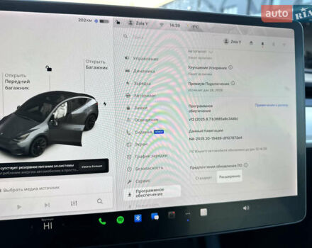 Серый Тесла Model Y, объемом двигателя 0 л и пробегом 65 тыс. км за 19300 $, фото 22 на Automoto.ua