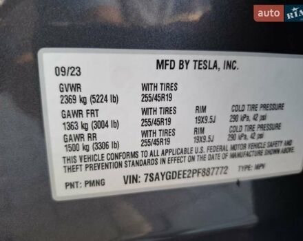 Серый Тесла Model Y, объемом двигателя 0 л и пробегом 29 тыс. км за 33500 $, фото 39 на Automoto.ua