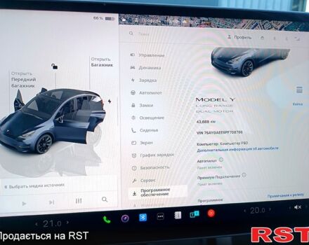 Серый Тесла Model Y, объемом двигателя 0.33 л и пробегом 43 тыс. км за 33333 $, фото 7 на Automoto.ua