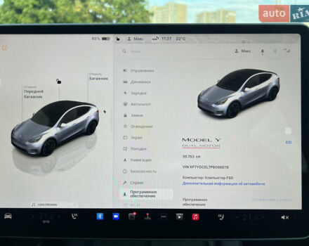 Сірий Тесла Model Y, об'ємом двигуна 0 л та пробігом 35 тис. км за 36500 $, фото 12 на Automoto.ua
