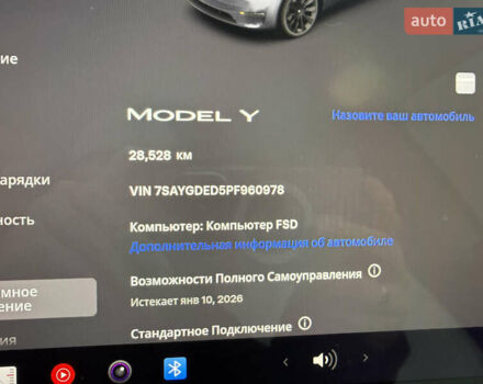 Сірий Тесла Model Y, об'ємом двигуна 0 л та пробігом 28 тис. км за 27900 $, фото 58 на Automoto.ua