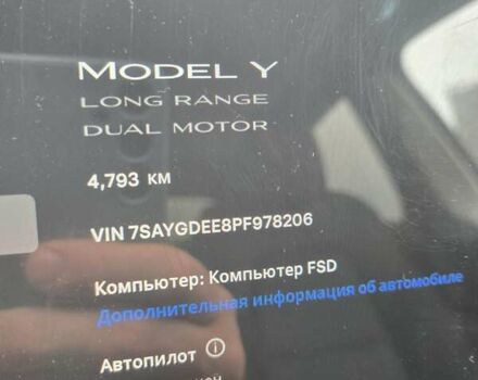 Сірий Тесла Model Y, об'ємом двигуна 0 л та пробігом 4 тис. км за 28700 $, фото 8 на Automoto.ua