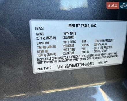 Серый Тесла Model Y, объемом двигателя 0 л и пробегом 40 тыс. км за 27700 $, фото 55 на Automoto.ua