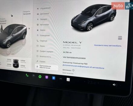 Серый Тесла Model Y, объемом двигателя 0 л и пробегом 24 тыс. км за 28399 $, фото 32 на Automoto.ua