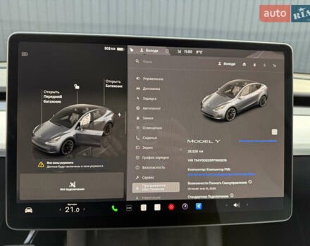 Сірий Тесла Model Y, об'ємом двигуна 0 л та пробігом 28 тис. км за 27900 $, фото 57 на Automoto.ua