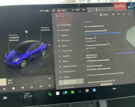 Серый Тесла Model Y, объемом двигателя 0 л и пробегом 35 тыс. км за 29200 $, фото 42 на Automoto.ua