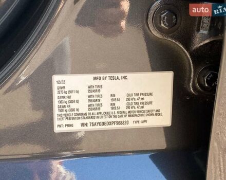 Серый Тесла Model Y, объемом двигателя 0 л и пробегом 18 тыс. км за 27300 $, фото 25 на Automoto.ua