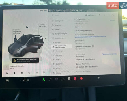 Серый Тесла Model Y, объемом двигателя 0 л и пробегом 55 тыс. км за 30800 $, фото 12 на Automoto.ua