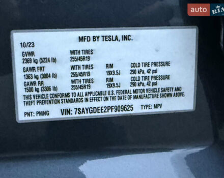 Сірий Тесла Model Y, об'ємом двигуна 0 л та пробігом 34 тис. км за 35000 $, фото 24 на Automoto.ua