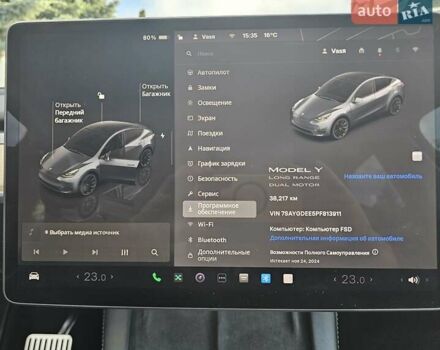 Серый Тесла Model Y, объемом двигателя 0 л и пробегом 38 тыс. км за 27900 $, фото 11 на Automoto.ua