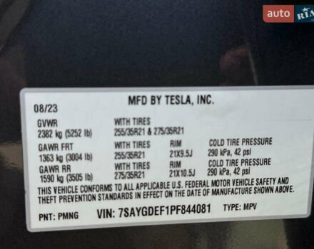 Серый Тесла Model Y, объемом двигателя 0 л и пробегом 36 тыс. км за 30300 $, фото 23 на Automoto.ua
