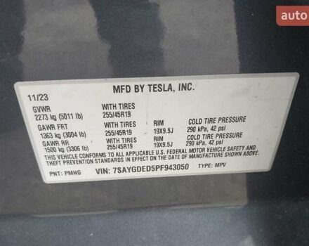 Сірий Тесла Model Y, об'ємом двигуна 0 л та пробігом 67 тис. км за 23200 $, фото 8 на Automoto.ua