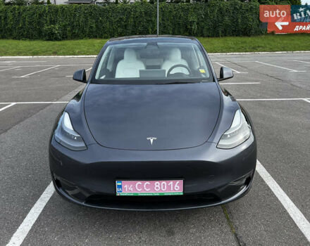 Серый Тесла Model Y, объемом двигателя 0 л и пробегом 55 тыс. км за 26900 $, фото 7 на Automoto.ua