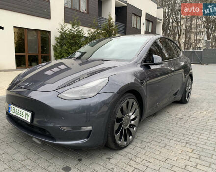 Серый Тесла Model Y, объемом двигателя 0 л и пробегом 24 тыс. км за 35000 $, фото 3 на Automoto.ua
