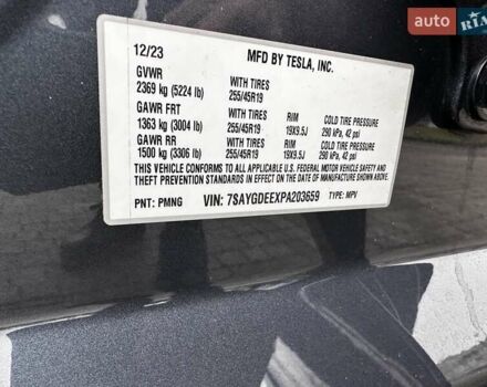 Серый Тесла Model Y, объемом двигателя 0 л и пробегом 24 тыс. км за 28399 $, фото 20 на Automoto.ua