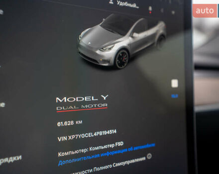 Серый Тесла Model Y, объемом двигателя 0 л и пробегом 61 тыс. км за 32500 $, фото 24 на Automoto.ua