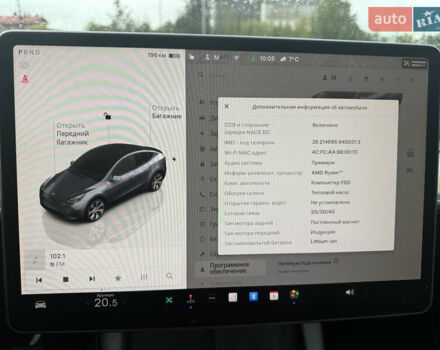 Серый Тесла Model Y, объемом двигателя 0 л и пробегом 44 тыс. км за 26900 $, фото 4 на Automoto.ua