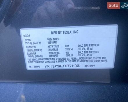 Серый Тесла Model Y, объемом двигателя 0 л и пробегом 44 тыс. км за 36700 $, фото 15 на Automoto.ua