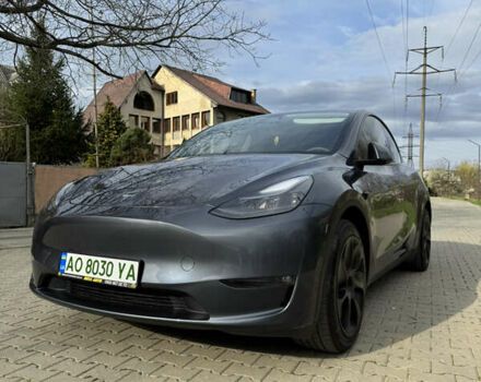 Серый Тесла Model Y, объемом двигателя 0 л и пробегом 25 тыс. км за 27100 $, фото 4 на Automoto.ua