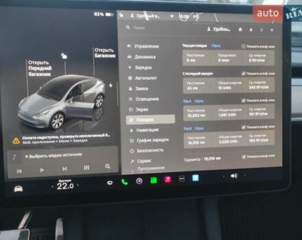 Серый Тесла Model Y, объемом двигателя 0 л и пробегом 25 тыс. км за 27500 $, фото 1 на Automoto.ua