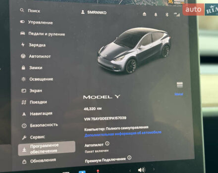 Серый Тесла Model Y, объемом двигателя 0 л и пробегом 46 тыс. км за 27500 $, фото 10 на Automoto.ua