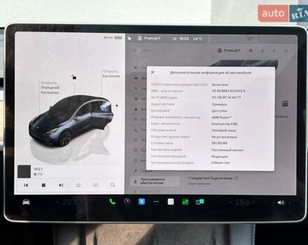 Серый Тесла Model Y, объемом двигателя 0 л и пробегом 1 тыс. км за 34500 $, фото 21 на Automoto.ua