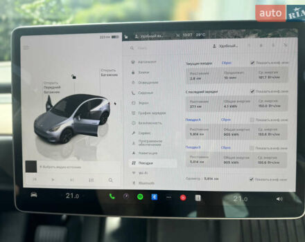 Сірий Тесла Model Y, об'ємом двигуна 0 л та пробігом 6 тис. км за 27500 $, фото 11 на Automoto.ua