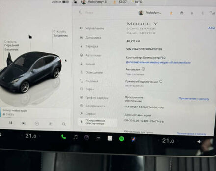 Серый Тесла Model Y, объемом двигателя 0 л и пробегом 45 тыс. км за 28500 $, фото 8 на Automoto.ua