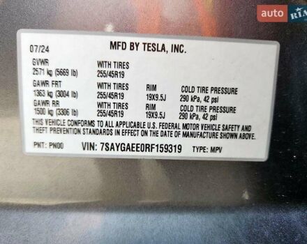 Серый Тесла Model Y, объемом двигателя 0 л и пробегом 26 тыс. км за 21800 $, фото 36 на Automoto.ua