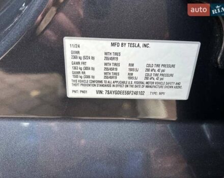 Серый Тесла Model Y, объемом двигателя 0 л и пробегом 4 тыс. км за 29900 $, фото 23 на Automoto.ua