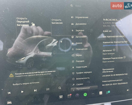 Серый Тесла Model Y, объемом двигателя 0 л и пробегом 7 тыс. км за 24700 $, фото 6 на Automoto.ua