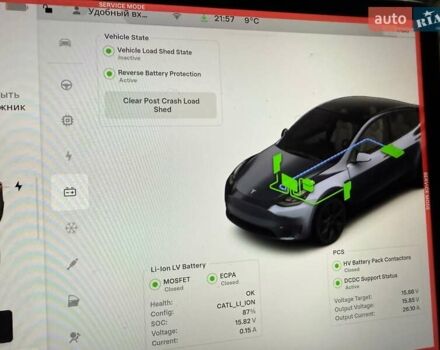 Серый Тесла Model Y, объемом двигателя 0 л и пробегом 26 тыс. км за 21800 $, фото 43 на Automoto.ua