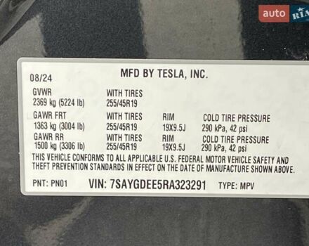 Серый Тесла Model Y, объемом двигателя 0 л и пробегом 22 тыс. км за 34700 $, фото 25 на Automoto.ua