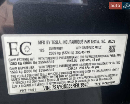 Серый Тесла Model Y, объемом двигателя 0 л и пробегом 1 тыс. км за 32900 $, фото 29 на Automoto.ua