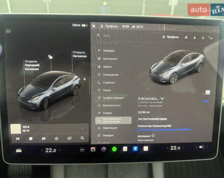 Серый Тесла Model Y, объемом двигателя 0 л и пробегом 12 тыс. км за 41000 $, фото 11 на Automoto.ua
