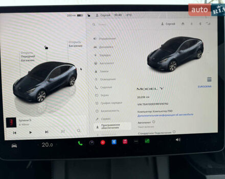 Сірий Тесла Model Y, об'ємом двигуна 0 л та пробігом 20 тис. км за 26500 $, фото 14 на Automoto.ua