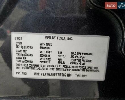 Серый Тесла Model Y, объемом двигателя 0 л и пробегом 37 тыс. км за 26900 $, фото 5 на Automoto.ua