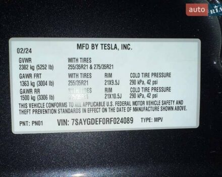 Сірий Тесла Model Y, об'ємом двигуна 0 л та пробігом 23 тис. км за 32700 $, фото 24 на Automoto.ua