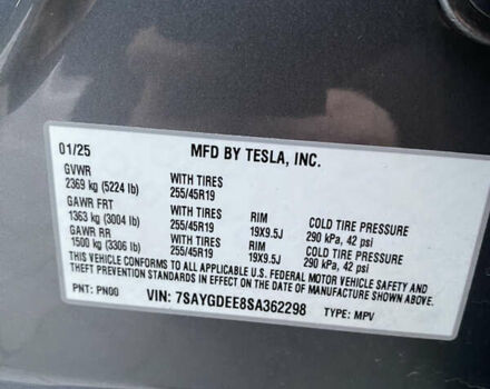 Серый Тесла Model Y, объемом двигателя 0 л и пробегом 11 тыс. км за 35500 $, фото 33 на Automoto.ua