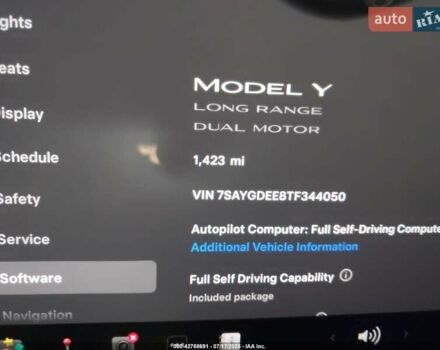 Серый Тесла Model Y, объемом двигателя 0 л и пробегом 2 тыс. км за 33000 $, фото 10 на Automoto.ua