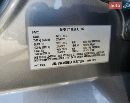 Серый Тесла Model Y, объемом двигателя 0 л и пробегом 4 тыс. км за 44000 $, фото 11 на Automoto.ua