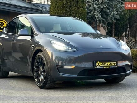 Серый Тесла Model Y, объемом двигателя 0 л и пробегом 76 тыс. км за 26850 $, фото 1 на Automoto.ua