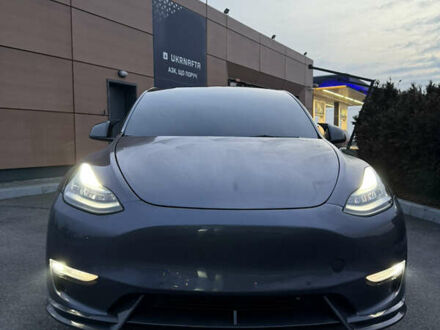 Тесла Model Y 2021 в Днепре (Днепропетровске) на Automoto.ua Серый Тесла Model Y, объемом двигателя 0 л и пробегом 49 тыс. км за 26500 $, фото 1 на Automoto.ua