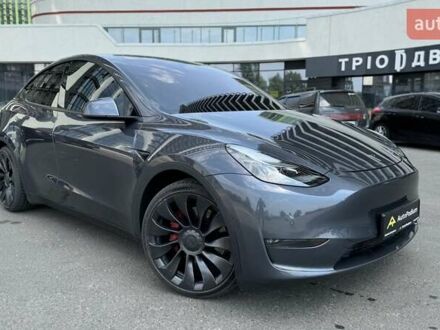 Тесла Model Y 2021 в Киеве на Automoto.ua Серый Тесла Model Y, объемом двигателя 0 л и пробегом 26 тыс. км за 27500 $, фото 1 на Automoto.ua
