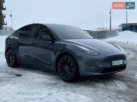 Серый Тесла Model Y, объемом двигателя 0 л и пробегом 78 тыс. км за 29950 $, фото 1 на Automoto.ua